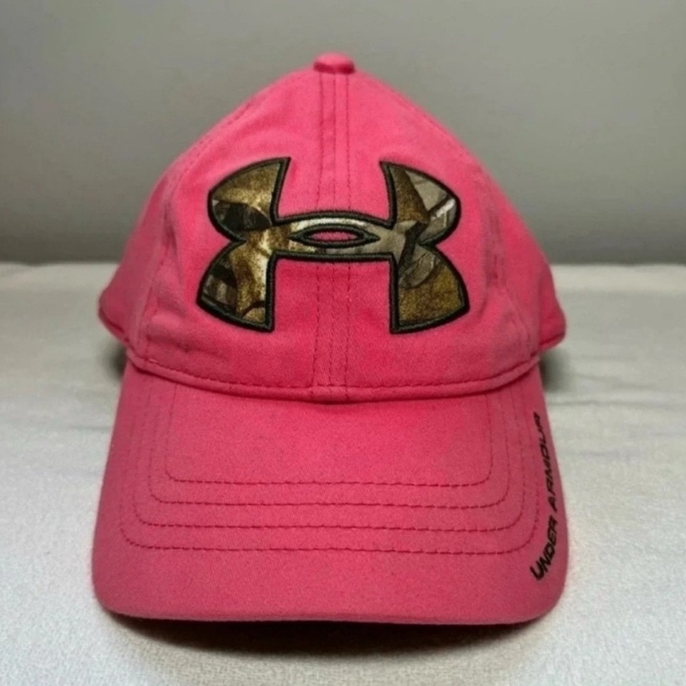 Under Armor Pink Forest Camo Cap - Picture 2 of 4